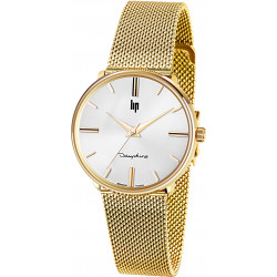 Montre Lip DAUPHINE 34 GOLD MILANESE 1960 671296 pour femme